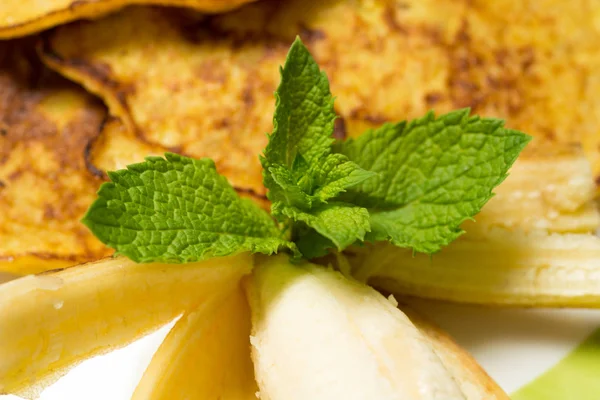 Tasty Banana pancakes — Stock Photo, Image