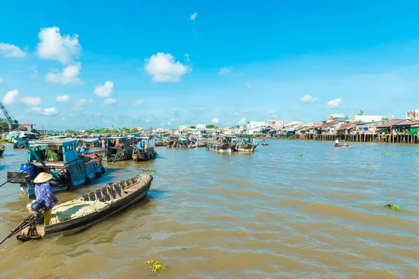 Mercado flotante del Mekong — Foto de Stock