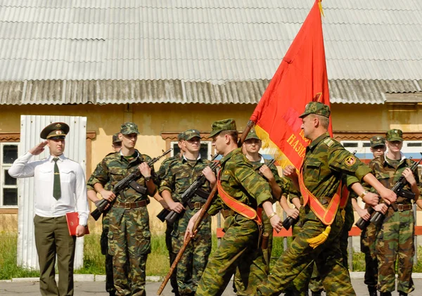 Russian army parade — Stock Photo, Image