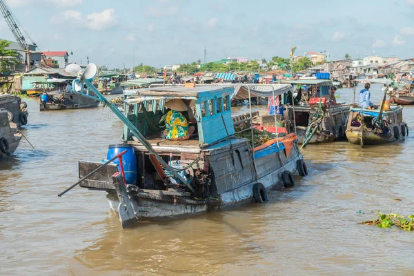 Mercado flotante del Mekong — Foto de Stock