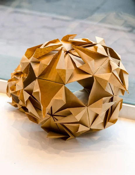 Closeup view of origami ball — Stock Photo, Image