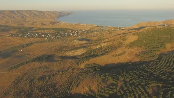 El paisaje aéreo en la Crimea — Vídeos de Stock