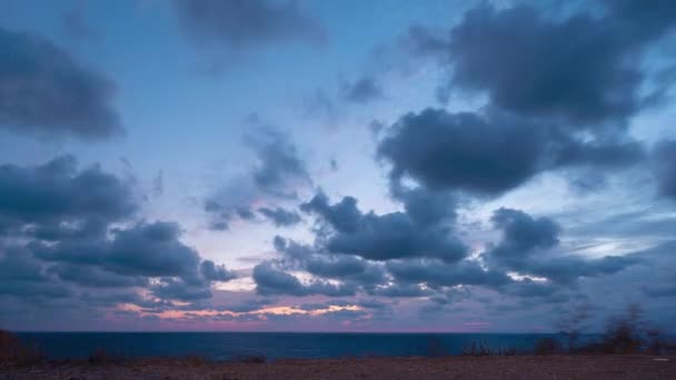 4k美丽的日落的时间 — 图库视频影像