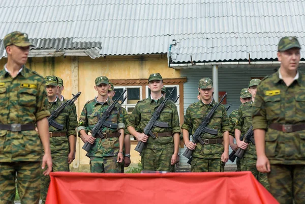 ロシアの軍隊のシーン — ストック写真