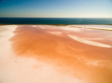 Kırım'Koyashskoe pembe Tuz Gölü