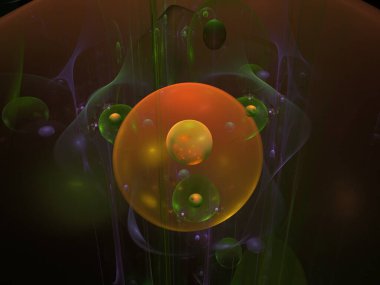 Hayali fraktal arkaplan resmi