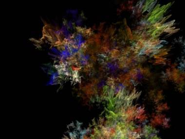 Hayali fraktal arkaplan resmi