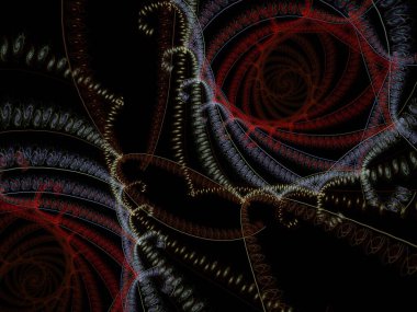 Hayali fraktal arkaplan resmi