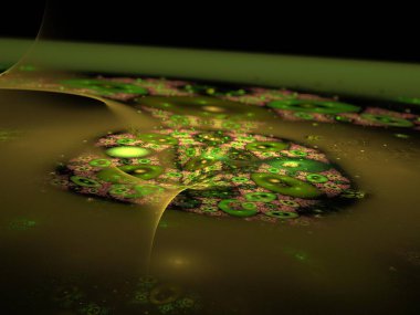 Hayali fraktal arkaplan resmi