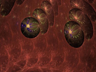 Hayali fraktal arkaplan resmi