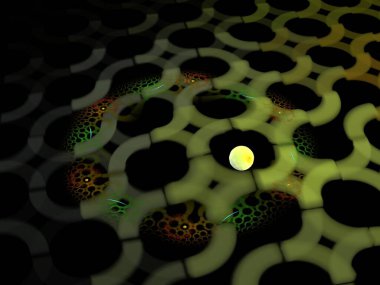 Hayali fraktal arkaplan resmi