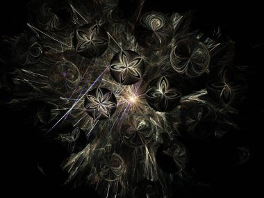 Hayali fraktal arkaplan resmi