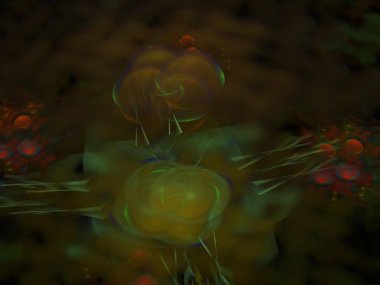 Hayali fraktal arkaplan resmi