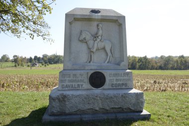 Gettysburg Pennsylvania Calvary heykeli