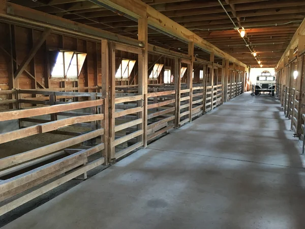 Interior of an old barn — Stock Photo, Image