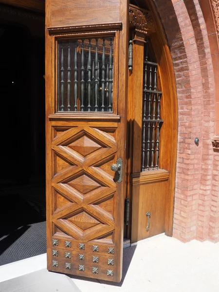 Beautiful old wood doors — Stock Photo, Image