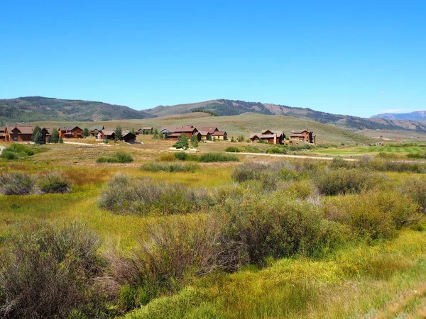 Lotissement résidentiel dans la prairie du Colorado — Photo