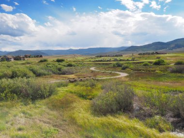 Golf Sahası tarafından bir kır kırsal Colorado