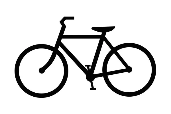 Illustrazione Una Bicicletta Bicicletta Mostrata Nero Isolato Bianco Come Clipart Fotografia Stock