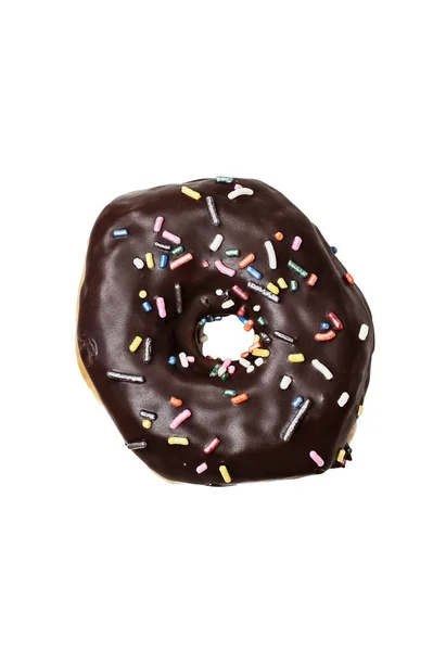 Isolerade chocolate donut — Stockfoto
