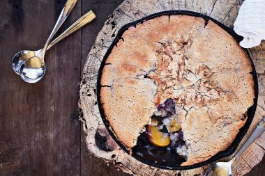 Lezzetli Blueberry şeftali ayakkabıcı