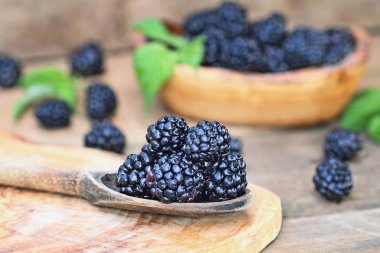 tahta kaşık böğürtlen