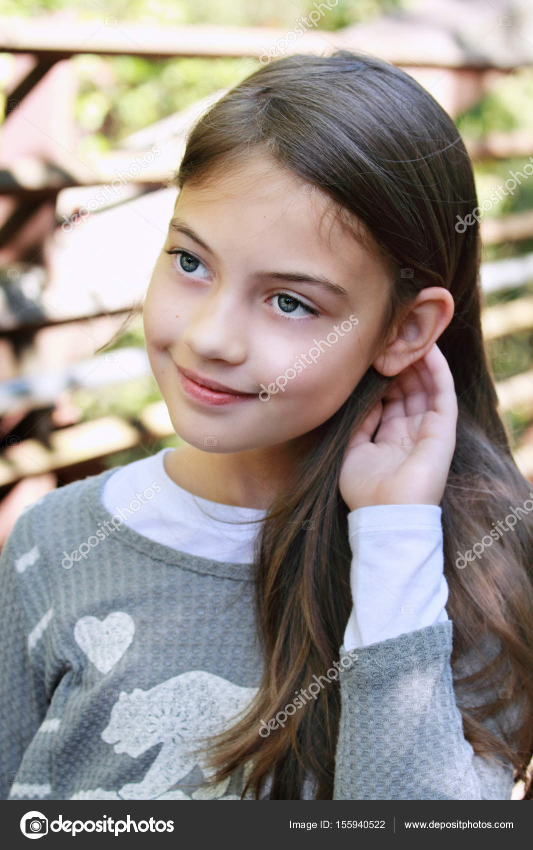 gorgeous tweens Beautiful Smiling Tween — Stock Photo © StephanieFrey #155940522