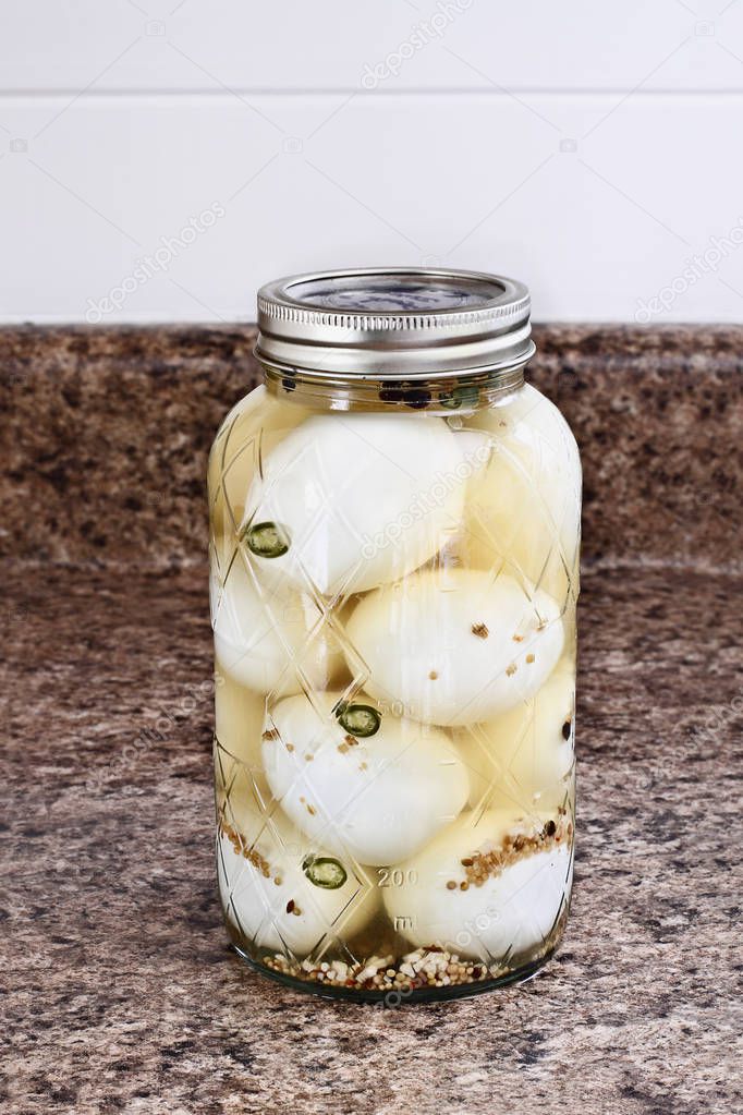 Home Preserved Pickled Eggs