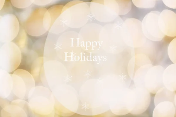 Resumen de Golden Happy Holidays — Foto de Stock
