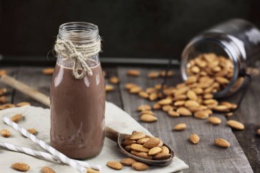 Çikolatalı badem sütü