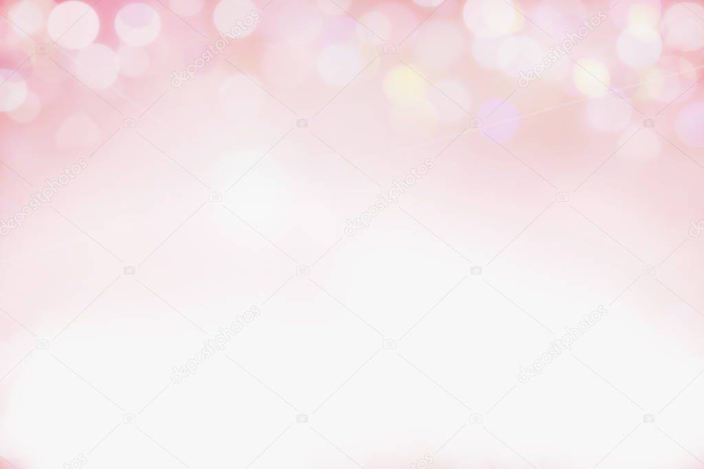 Soft Blurred Pink Bokeh Background with Light Space