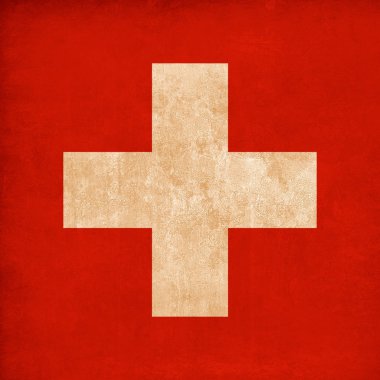 İsviçre bayrağı ile doku