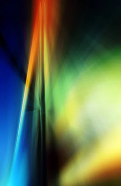 青、緑、オレンジと黄色の色の抽象的な背景 — ストック写真