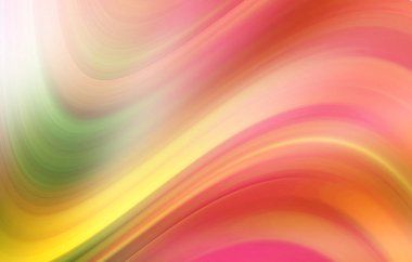 Pembe, turuncu, sarı ve yeşil renklerde dalgalı arka plan