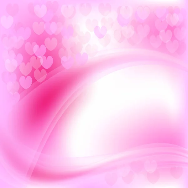 Valentine's day pink heart background vector — Stock Vector