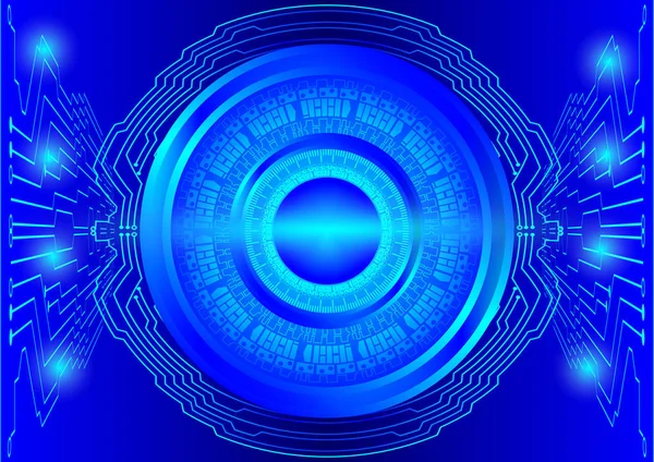 Kék absztrakt háttér vektor digitális technológia koncepció — Stock Vector