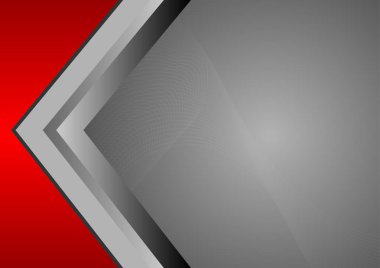 Vektör kırmızı ve gri arka plan metin için yer ile