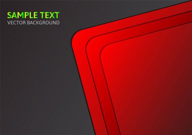 Kırmızı vektör şablon arka plan kopya alanı ile