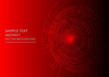 Kırmızı teknoloji arka plan vektör