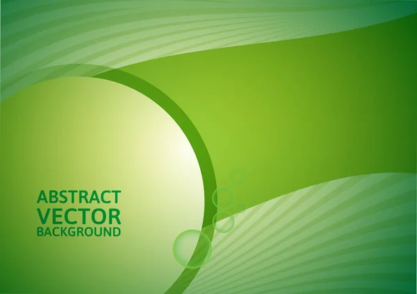 Grüner abstrakter Vektorhintergrund mit Kopierraum — Stockvektor