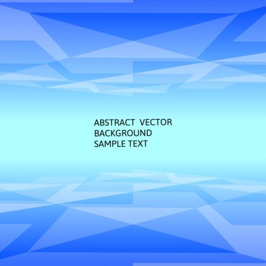 Soyut geometrik poligonal ile mavi arka plan kopya alanı