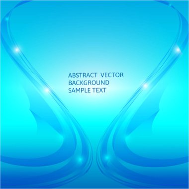 Soyut mavi eğrisi vektör arka plan vektör grafik tasarım kopya alanı ile