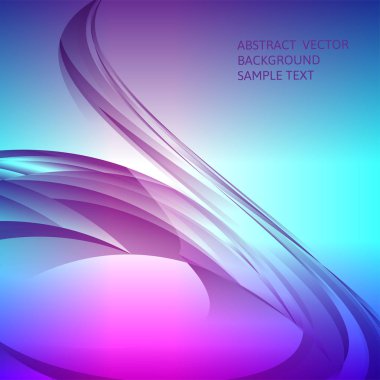 Çok renkli eğrisi vektör arka plan kopya alanı ile