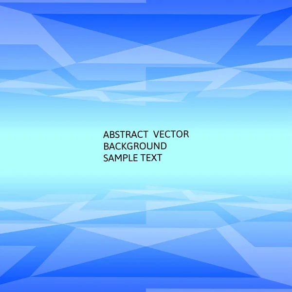Abstrakter blauer geometrischer polygonaler Hintergrund mit Kopierraum — Stockvektor