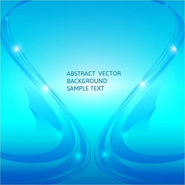 Abstrakte blaue Kurve Vektor Hintergrund Vektor Grafik-Design mit Kopierraum — Stockvektor