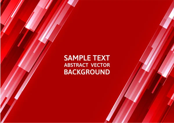 Abstrakte rote geometrische quadratische Überlappung Hintergrund mit Kopierraum — Stockvektor