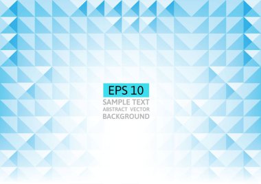 Mavi soyut geometrik üçgen arka plan