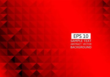 Kırmızı soyut geometrik üçgen arka plan