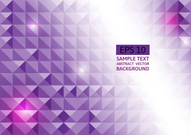 Mor renkli geometrik üçgeni arka plan kavramı tasarlamak kopya alanı ile