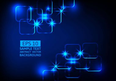 Işık teknolojisi arka plan mavi, dijital kavramı